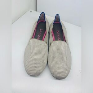 Rothy’s Taupe Gray Cream Round Toe Breathable Comfort Flats 9.5